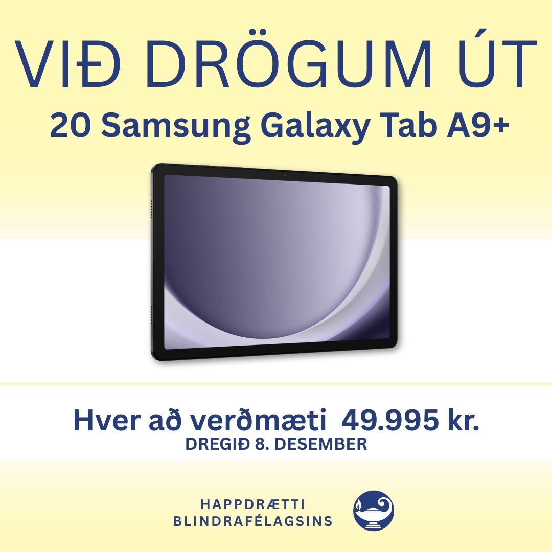 Í vinning eru snjallvörur frá Samsung